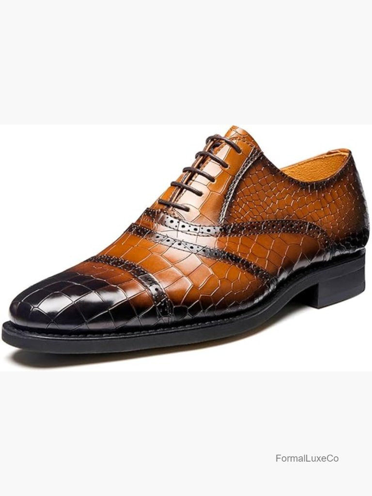 Men's Genuine Leather Oxfords Blake Rapid Stitch Formal Business Dress Shoes